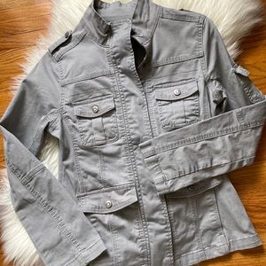Kensie Jeans brand light gray jacket